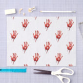 Papier Mousseline Impression manuelle sanglante (Artisanat)