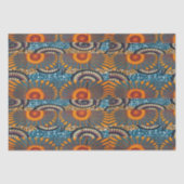 Papier Mousseline Impression Motif Afrocentrique (Recto)