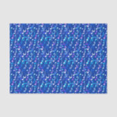 Papier Mousseline Impression musicale - indigo blue, multi (Recto)