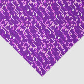 Papier Mousseline Impression musicale - violet violet, multi (Détail)