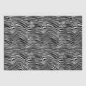 Papier Mousseline Impression noire en argent (Recto)