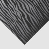 Papier Mousseline Impression Ombre Zebra en noir blanc (Détail)