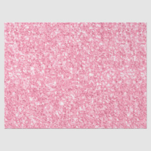Papier Mousseline Impression Parties scintillant rose
