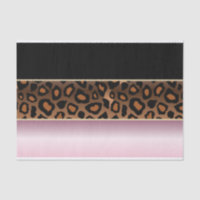 Impression rose, noire et jaguar