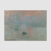 Papier Mousseline Impression Sunrise par Claude Monet (Recto)
