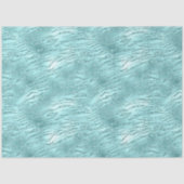 Papier Mousseline Impression Zebra Mint Glitzy (Recto)