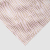 Papier Mousseline Impression Zebra Or Blush (Détail)