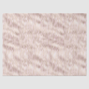 Papier Mousseline Impression Zebra Or Blush