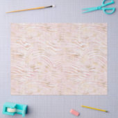 Papier Mousseline Impression Zebra Or Glam Rose (Artisanat)