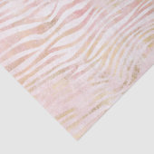 Papier Mousseline Impression Zebra Or Glam Rose (Détail)