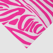 Papier Mousseline Impression zèbre rose (Détail)