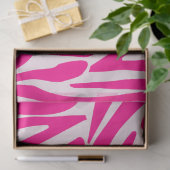 Papier Mousseline Impression zèbre rose (Cadeau)