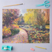 Papier Mousseline Impressionniste Autumn Garden Peinture Découpage (Artisanat)