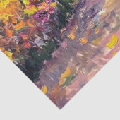 Papier Mousseline Impressionniste Autumn Garden Peinture Découpage (Détail)