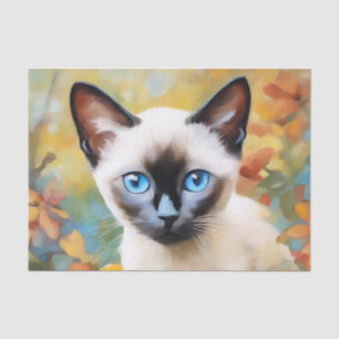 Papier Mousseline Impressionniste Siamese Kitten