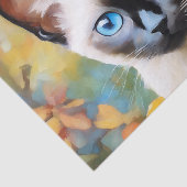 Papier Mousseline Impressionniste Siamese Kitten (Détail)