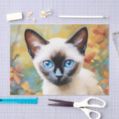 Papier Mousseline Impressionniste Siamese Kitten (Artisanat)