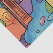 Papier Mousseline Impressions Cityscape V2 dynamiques (Détail)