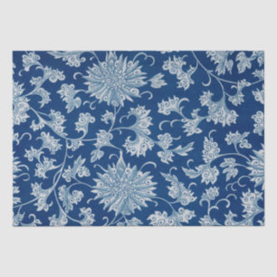 Papier Mousseline Imprimantes de découpage en bleu chinois