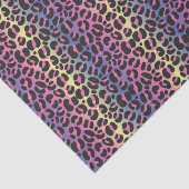Papier Mousseline Imprimé animalier Léopard Arc-en-Ciel (Détail)