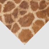 Papier Mousseline imprimé de girafe rustique safari de mode (Détail)