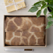 Papier Mousseline imprimé de girafe rustique safari de mode (Cadeau)