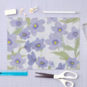 Papier Mousseline imprimé de me-oublier-pas-fleurs (Artisanat)