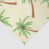 Papier Mousseline Imprimé Hawaïen Palmiers (Détail)