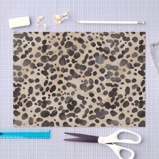 Papier Mousseline Imprimé léopard chic (Artisanat)