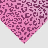 Papier Mousseline Imprimé léopard rose élégant (Détail)