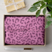 Papier Mousseline Imprimé léopard rose élégant (Cadeau)