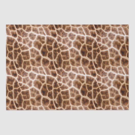 Papier Mousseline Imprimer Giraffe Safari (Recto)