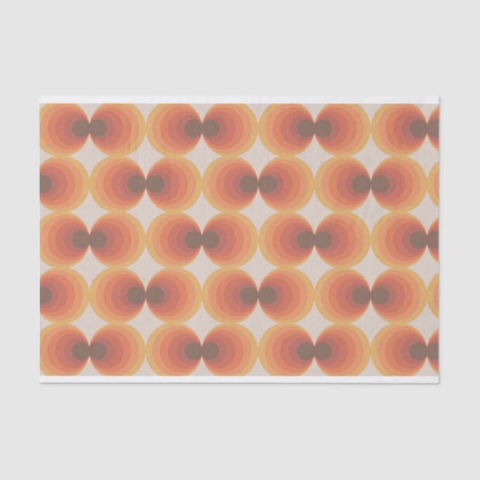 Papier Mousseline Imprimer les années 70 rétro (Recto)