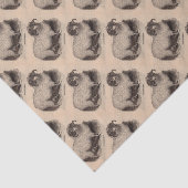 Papier Mousseline Imprimerie du 19e siècle moutons des Highlands (Détail)