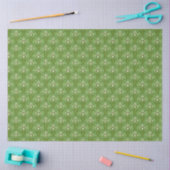 Papier Mousseline Imprimez Retro 1880 Victorian Emerald Green Irises (Artisanat)