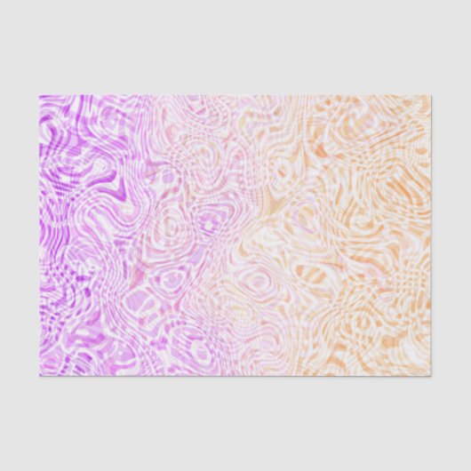 Papier Mousseline Indicateur Trippy Squiggly Boho Abstrait Trixic Pr (Recto)