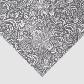 Papier Mousseline Indien de William Morris, gris de graphite et (Détail)