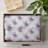 Papier Mousseline Indigo et crabe rose (Cadeau)