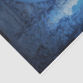 Papier Mousseline Indigo Imperial Building Élégante dame Portrait Ar (Détail)