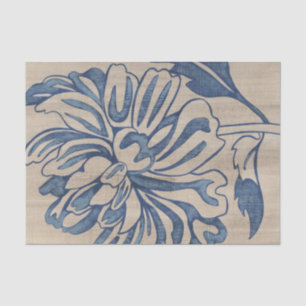 Papier Mousseline Indigo Mum