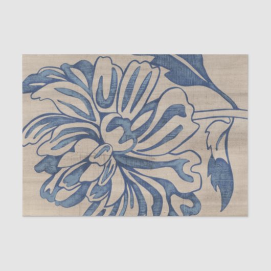 Papier Mousseline Indigo Mum (Recto)