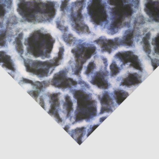 Papier Mousseline indigo shibori recyclé : (Détail)