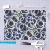 Papier Mousseline indigo shibori recyclé : (Artisanat)