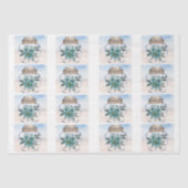 Papier Mousseline Individual Coastal Florals in a Jar Decoupage  (Recto)