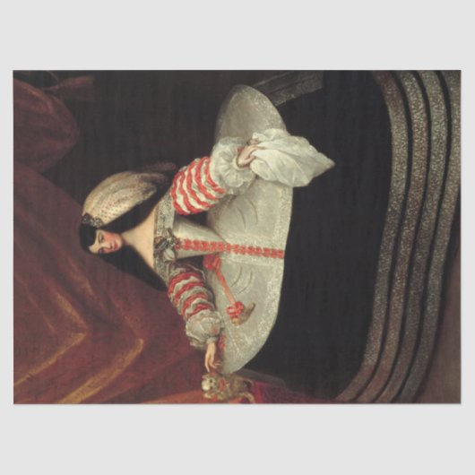 Papier Mousseline Inés de Zúñiga, Comtesse de Monterrey par Miranda (Recto)