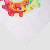 Papier Mousseline Infinity avec Rainbow Jellyfish (Détail)