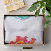 Papier Mousseline Infinity avec Rainbow Jellyfish (Cadeau)