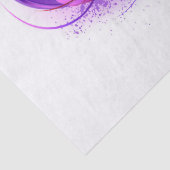 Papier Mousseline Infinity with purple feather (Détail)