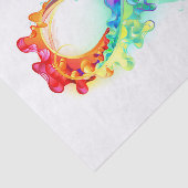 Papier Mousseline Infinity with Rainbow Jellyfish (Détail)
