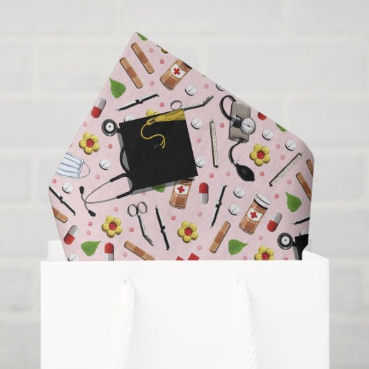 Papier Mousseline Infirmière de la RN (Sac cadeau)